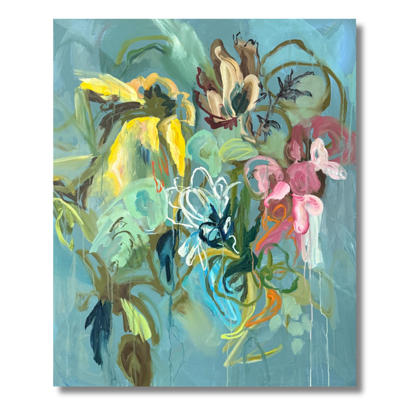 "Wildflowers I" Oil on Canvas,  36 × 30"  (2026)