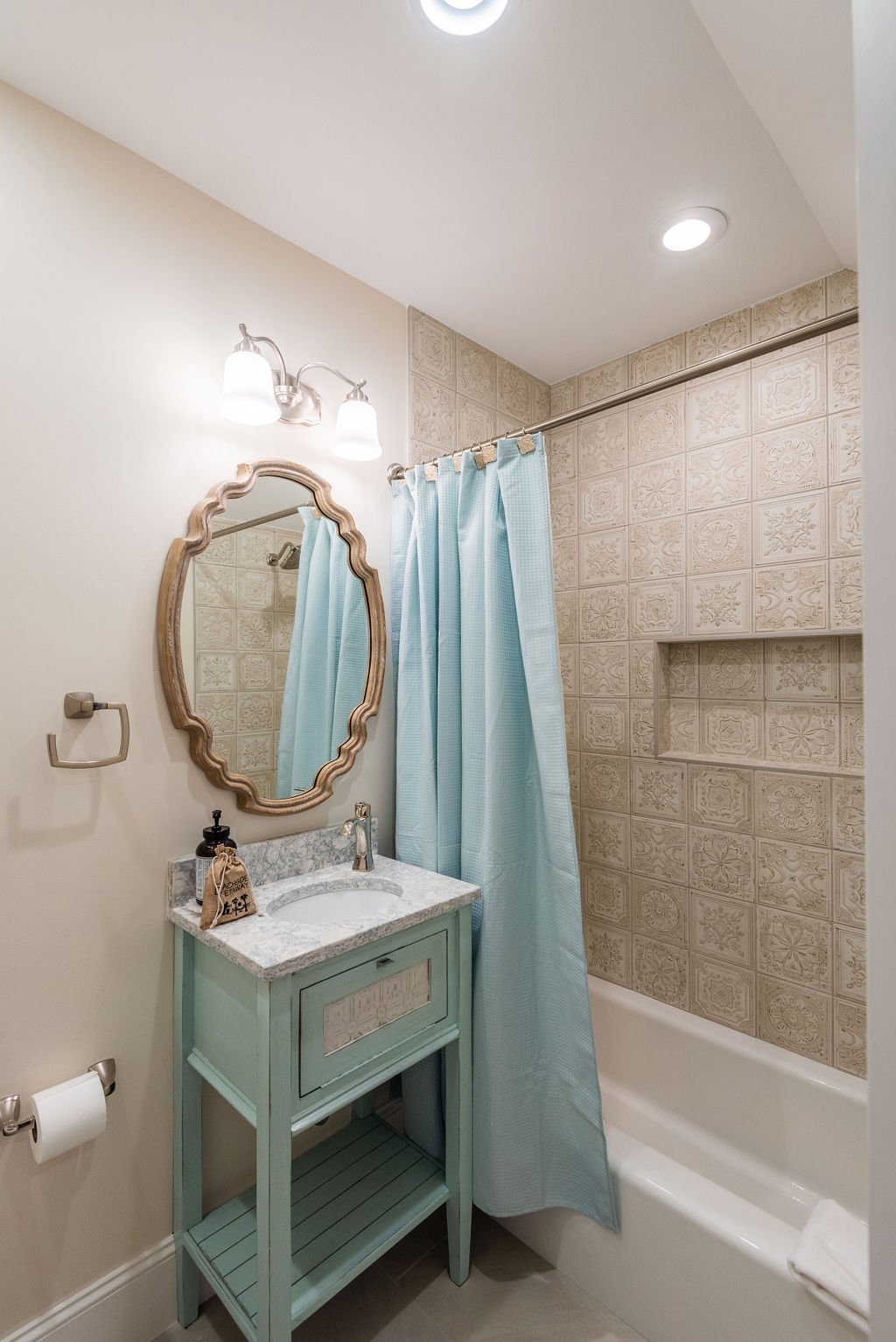 Guest Bath with Vintage Characteristics