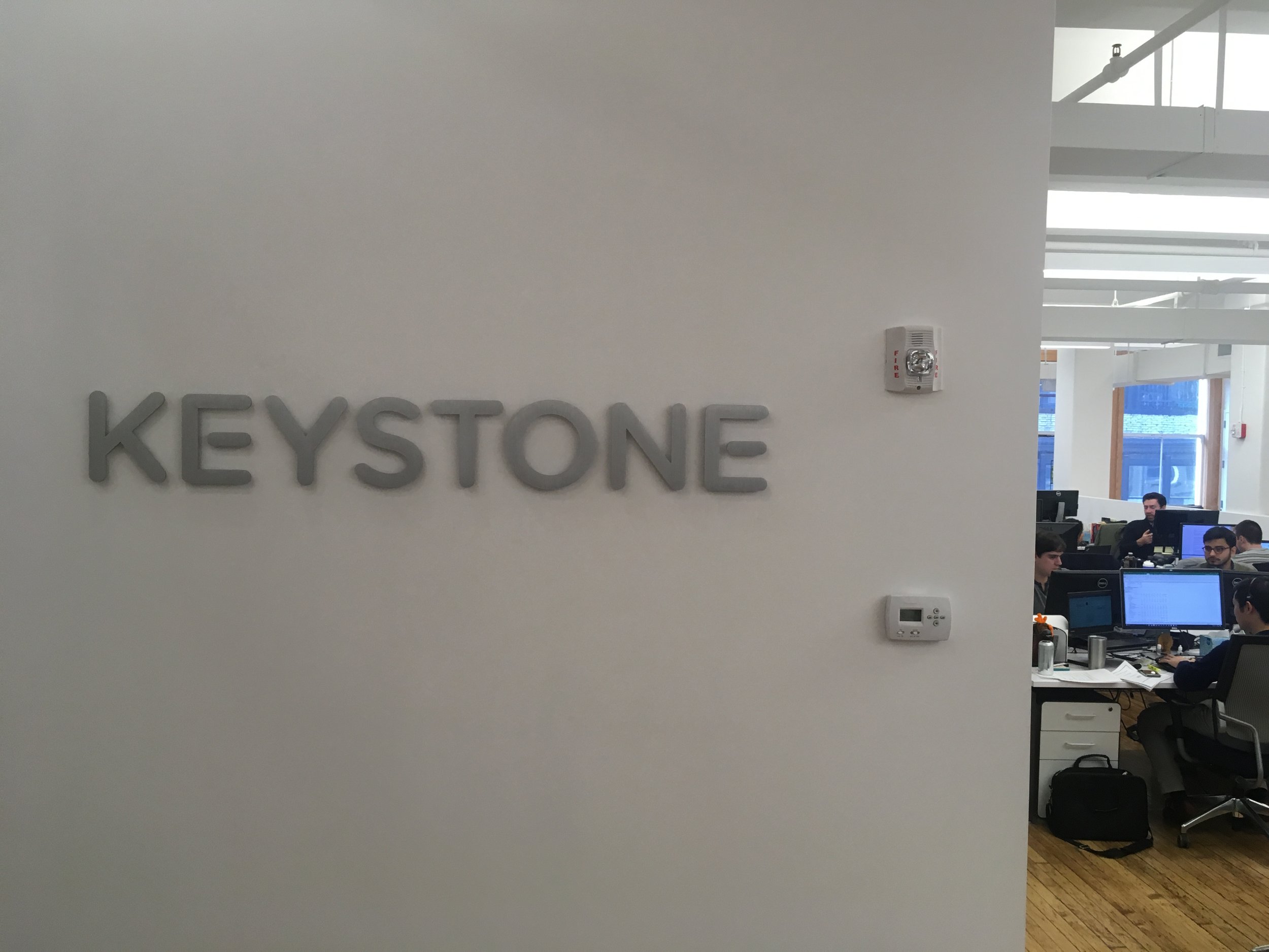 Signage for a tech company.