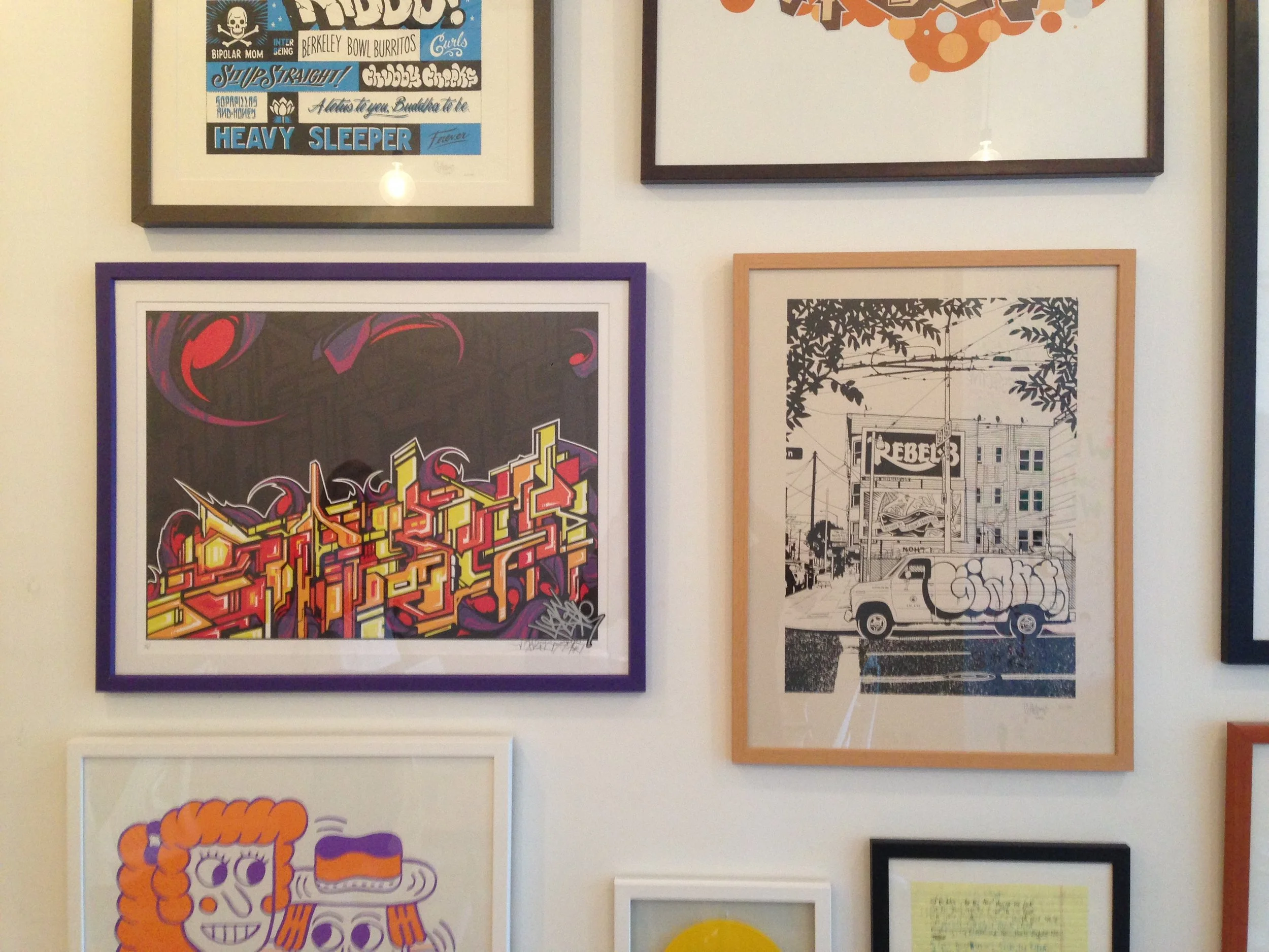 Precision mounted wall art designed to customers specifications.