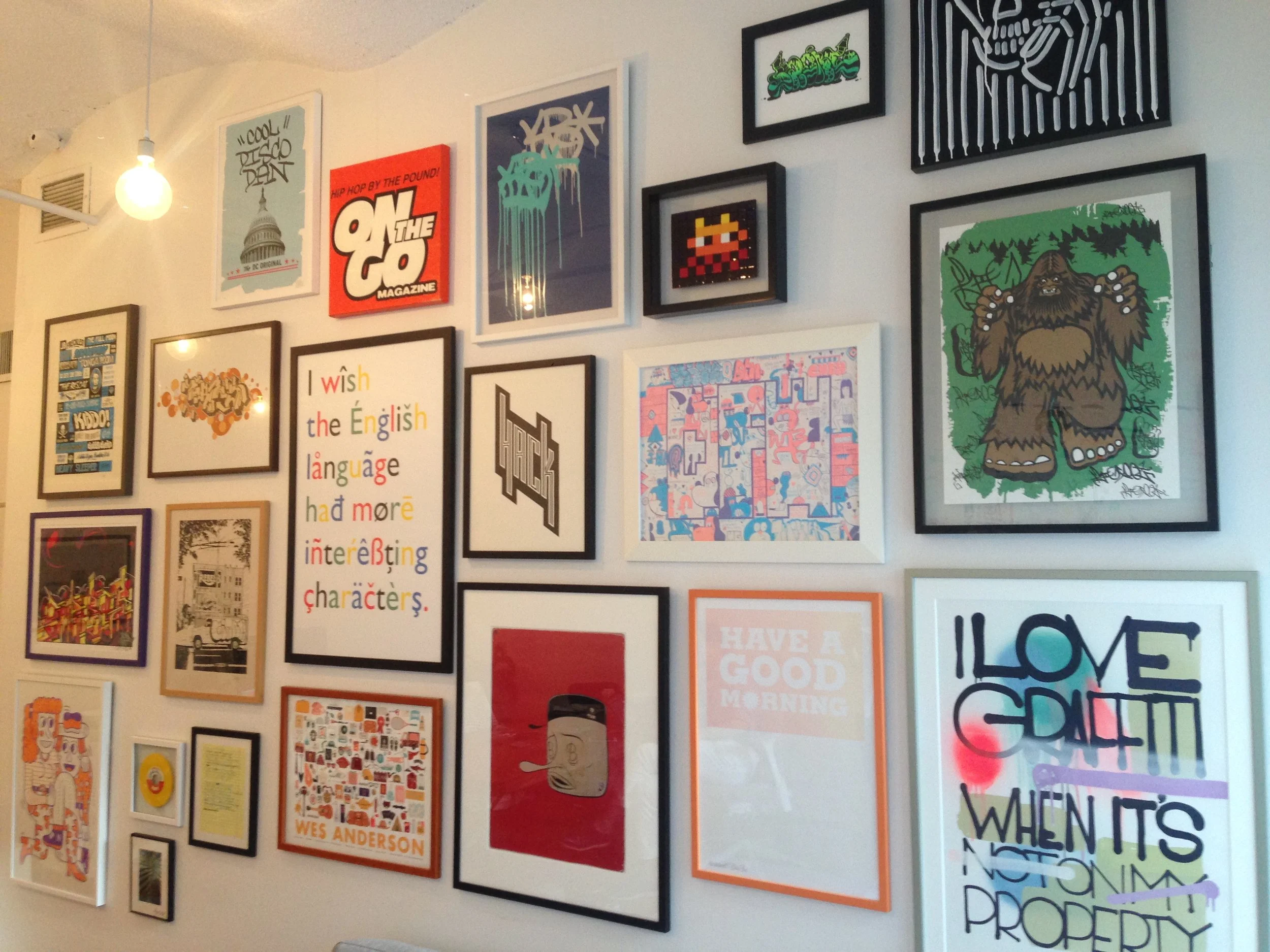 Precision mounted wall art designed to customers specifications.