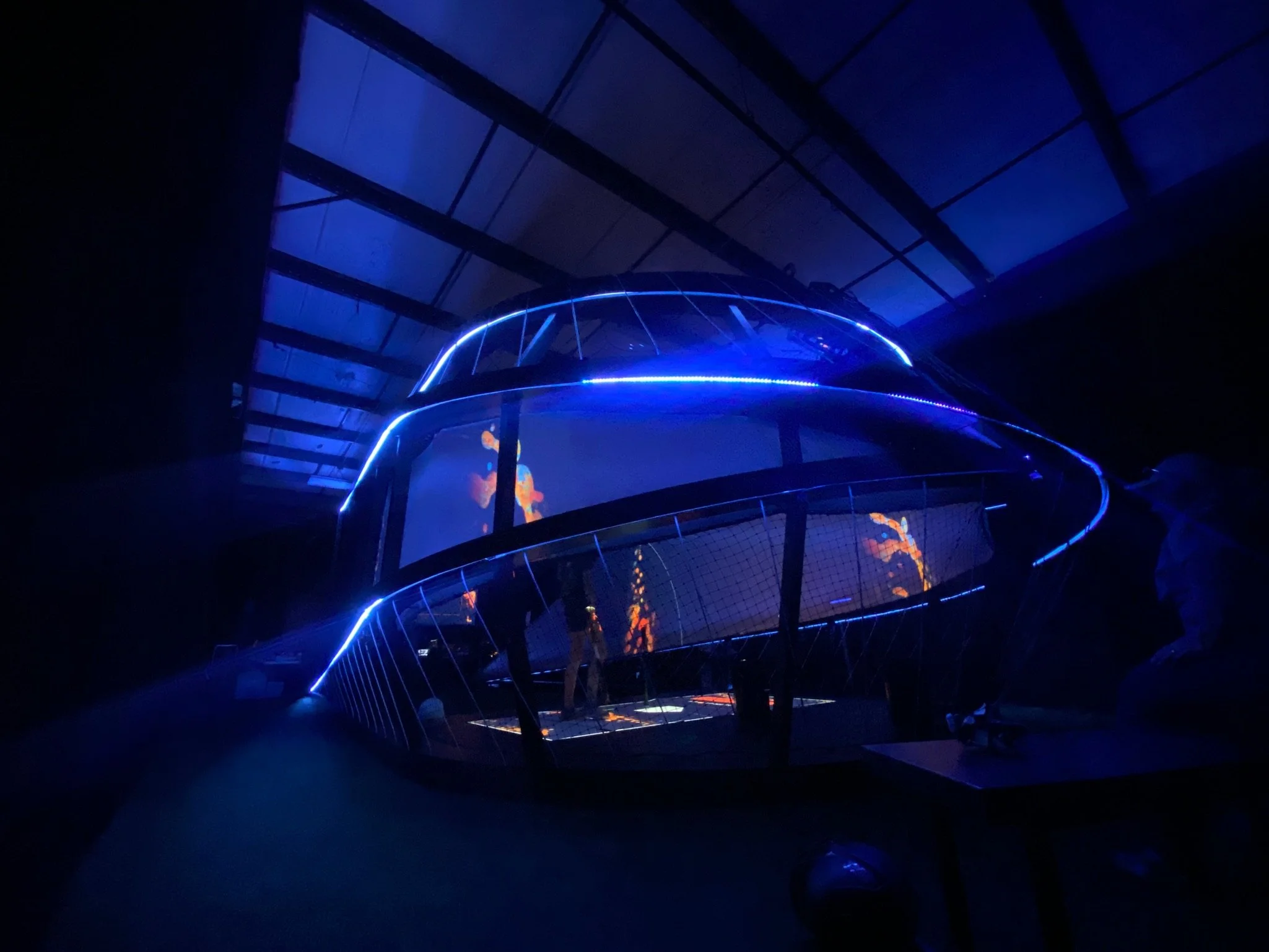 Final build of the batting cage. Via VVOX.