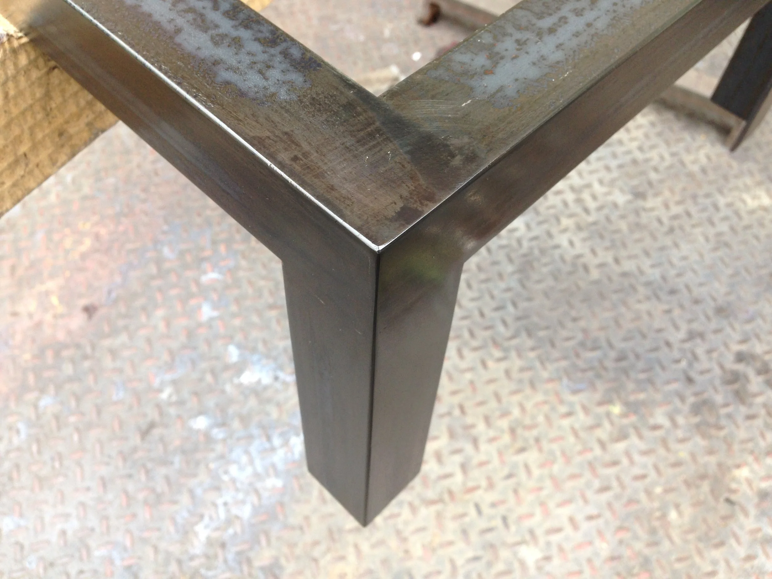 Detail of a coffee table base.