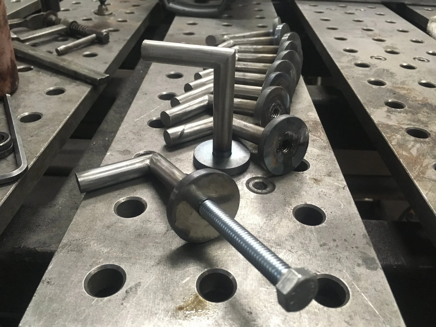 custom brackets, tig welded steel.