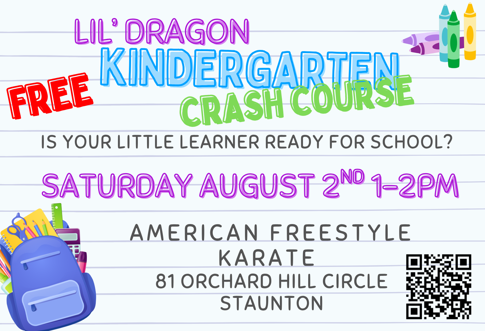 Kindergarten Crash Course