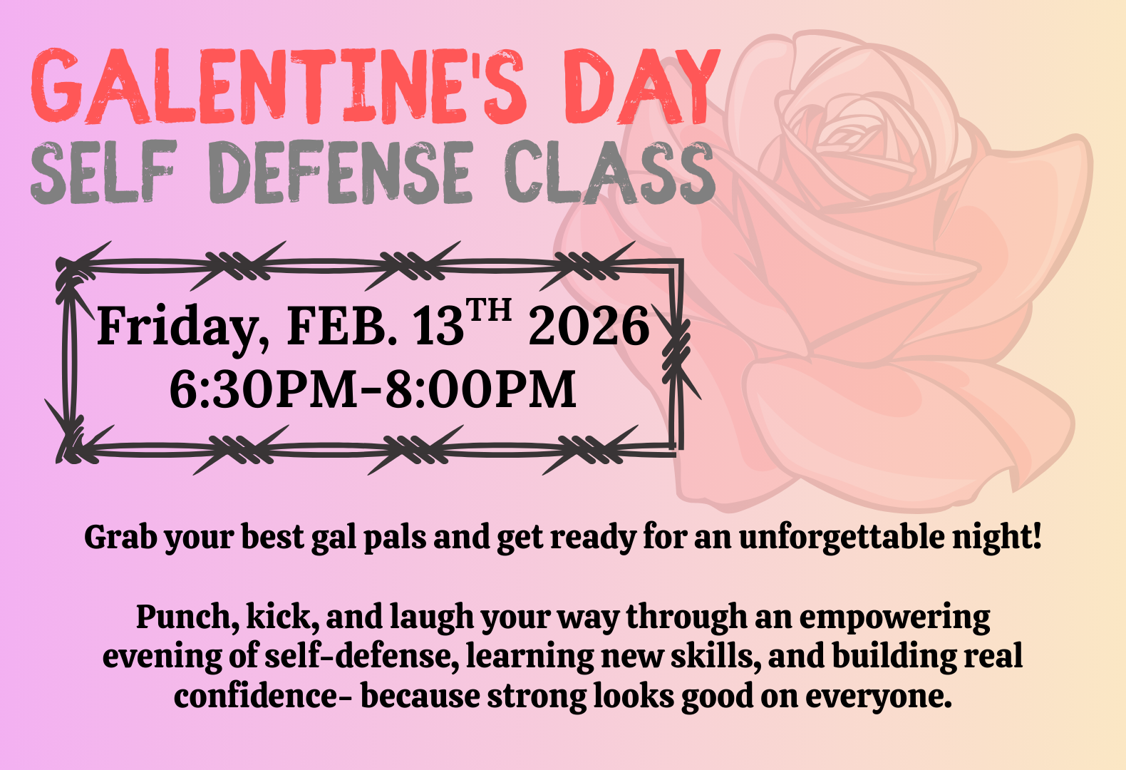 Galentine’s Self Defense Seminar