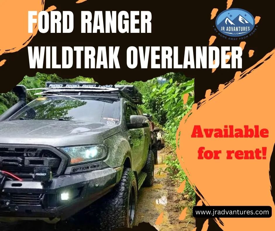 Don't wait for memories to come, make them! Check off a part of your bucket list and experience an overlanding adventure by renting the Ford Ranger Wildtrak Overlander. Link in bio.