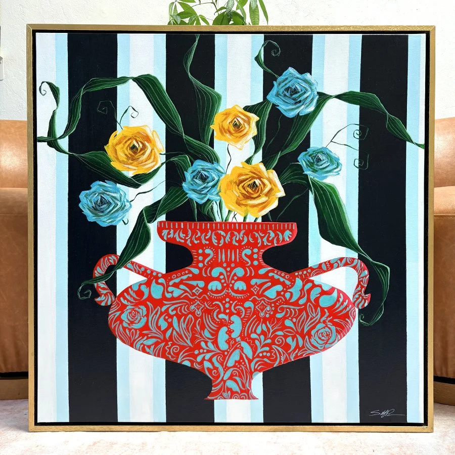 Pyrrhus 30x30" Framed - Original