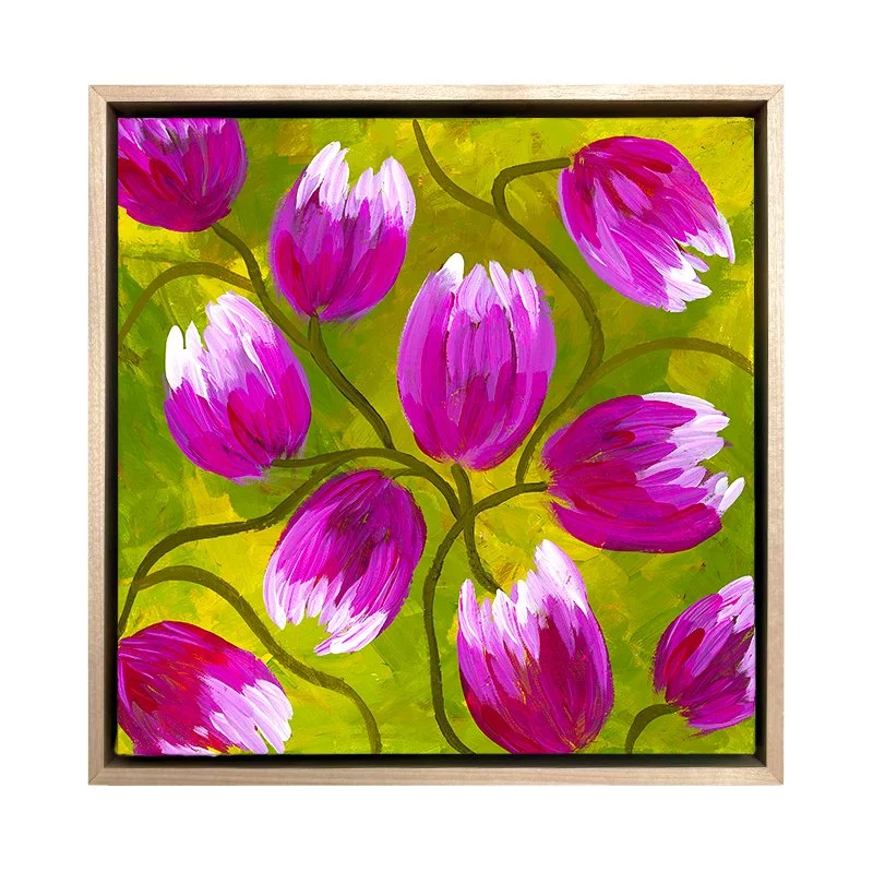 Magenta Matcha Morning 10x10" - Original