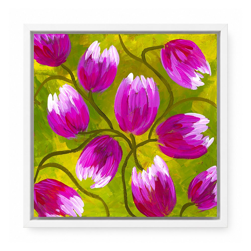 Magenta Matcha Morning 10x10" - Original