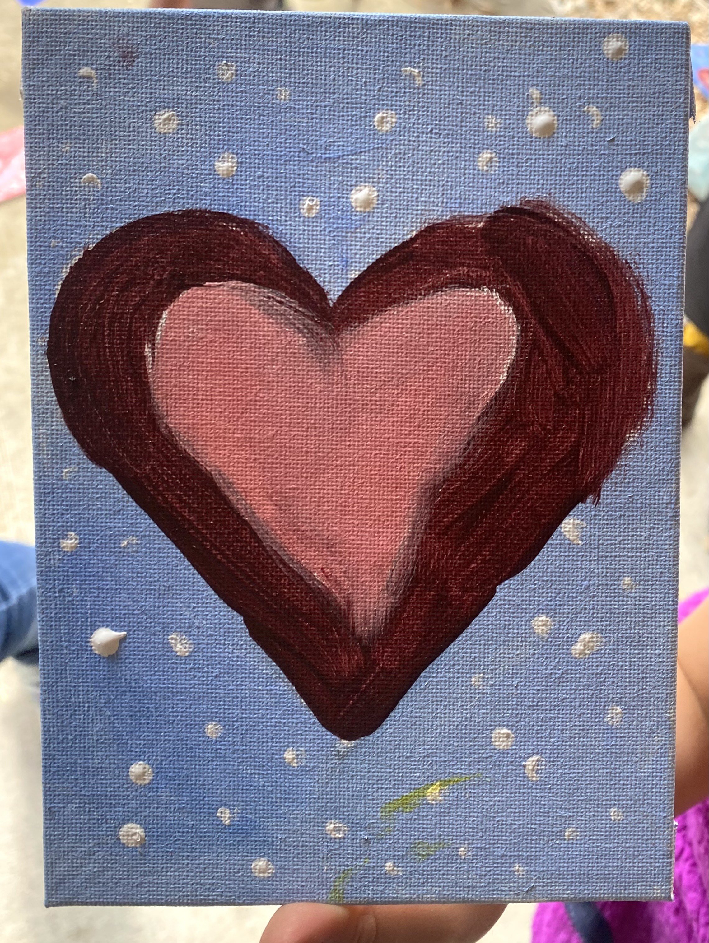 Acrylics on canvas (grade k-5)