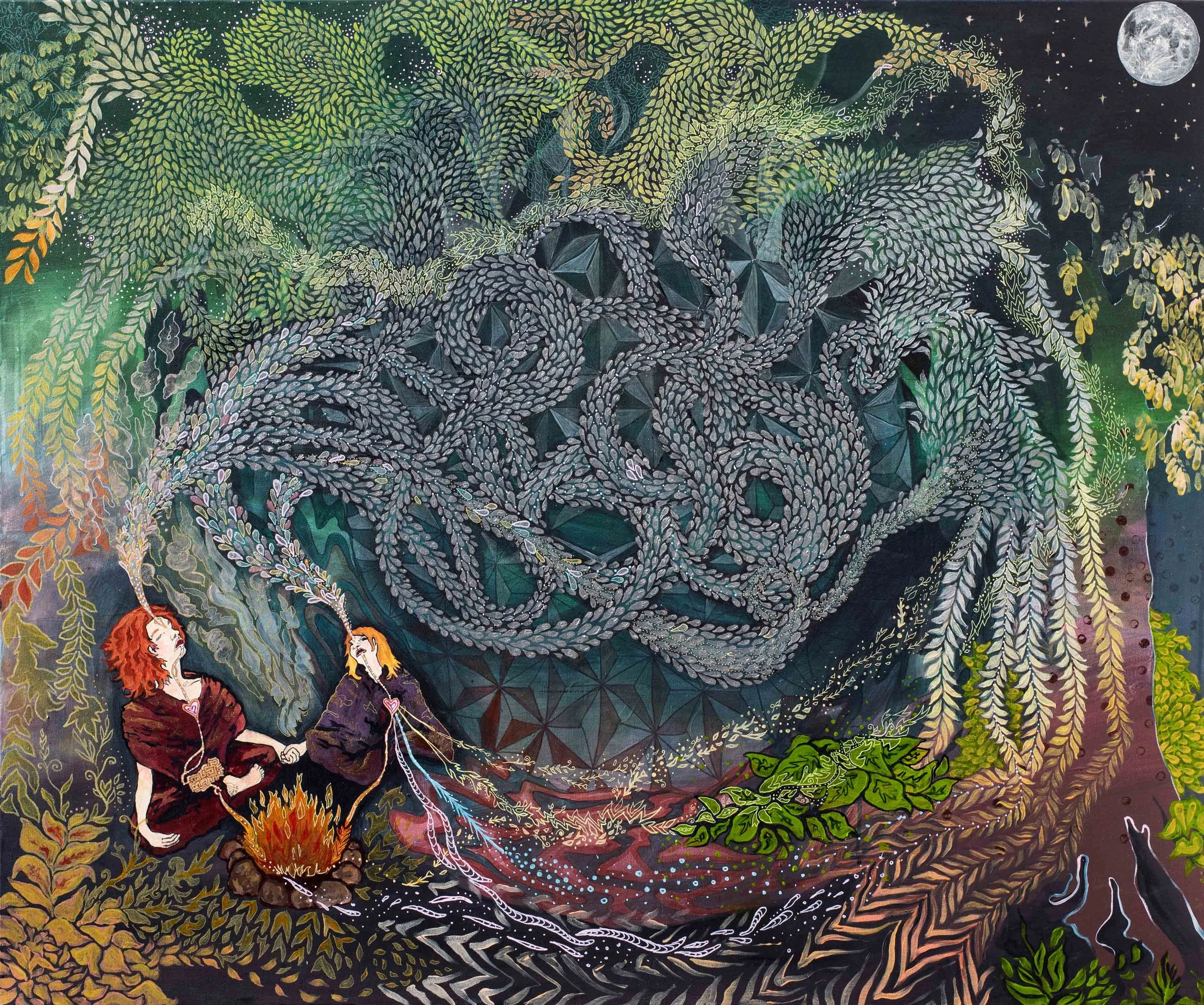 'Ancient mother, take me home' 2022, acrylic on canvas
