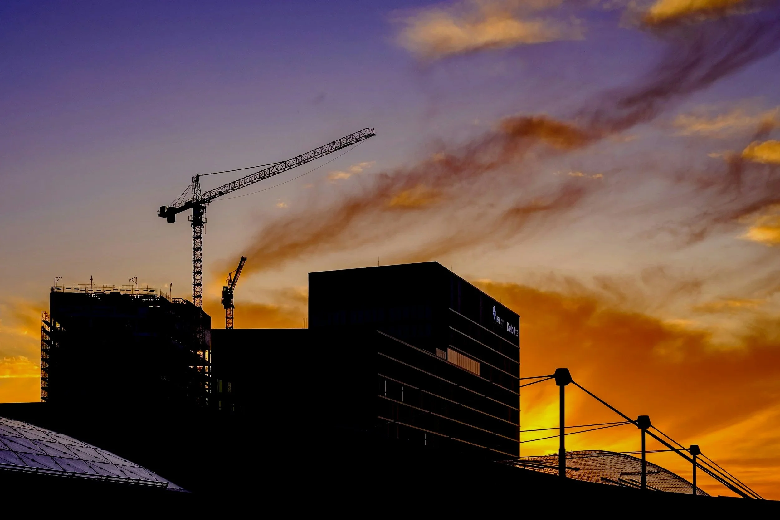 Construction site CCTV supporting perimeter visibility and incident review