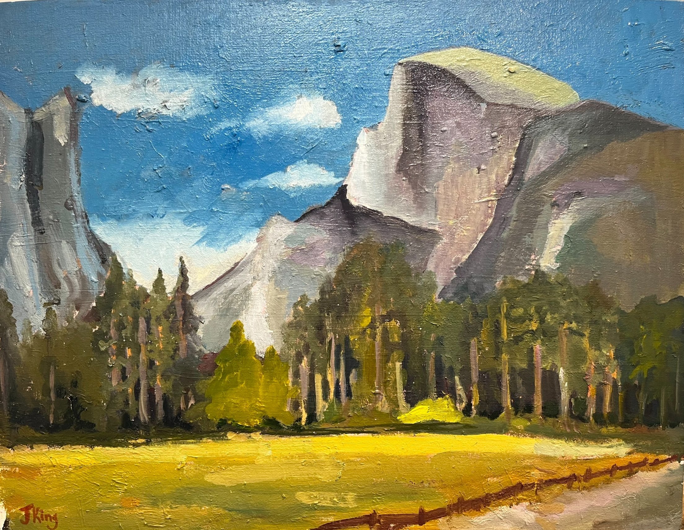 Half Dome, Yosemite
14"x18"
Oil on Canvas Panel
$400