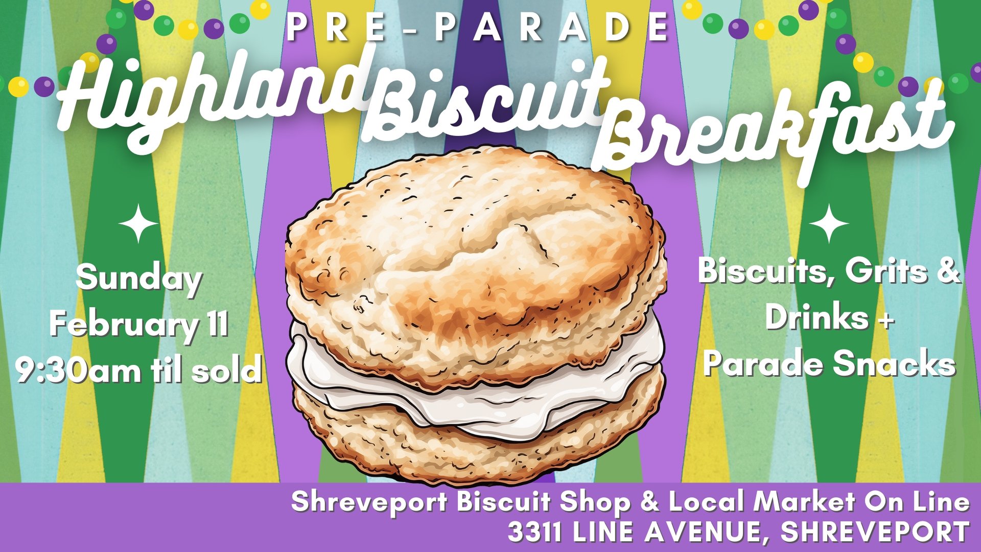 Facebook event cover for Shreveport Biscuit Company