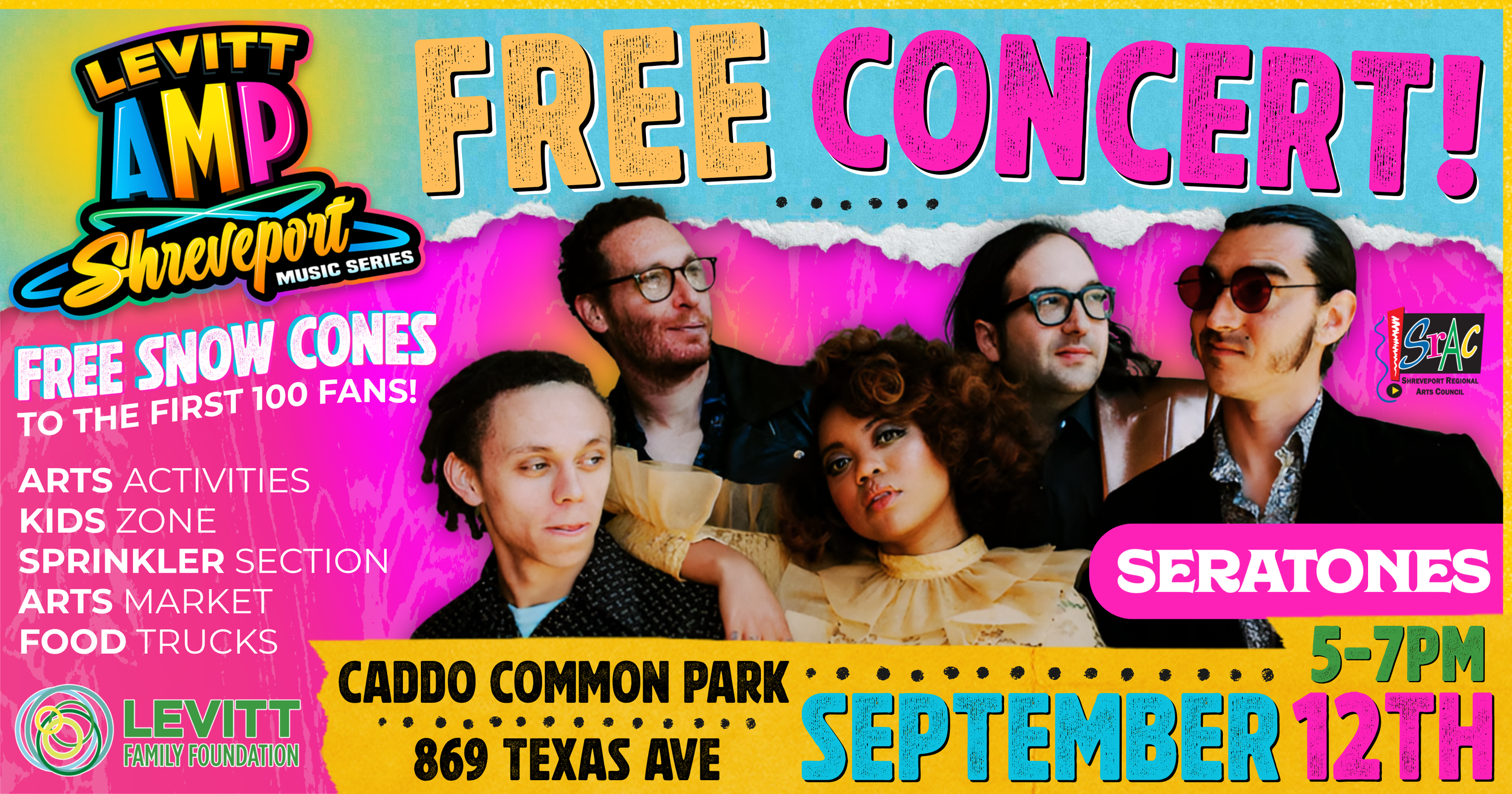 Facebook event graphic for Shreveport Regional Arts Council