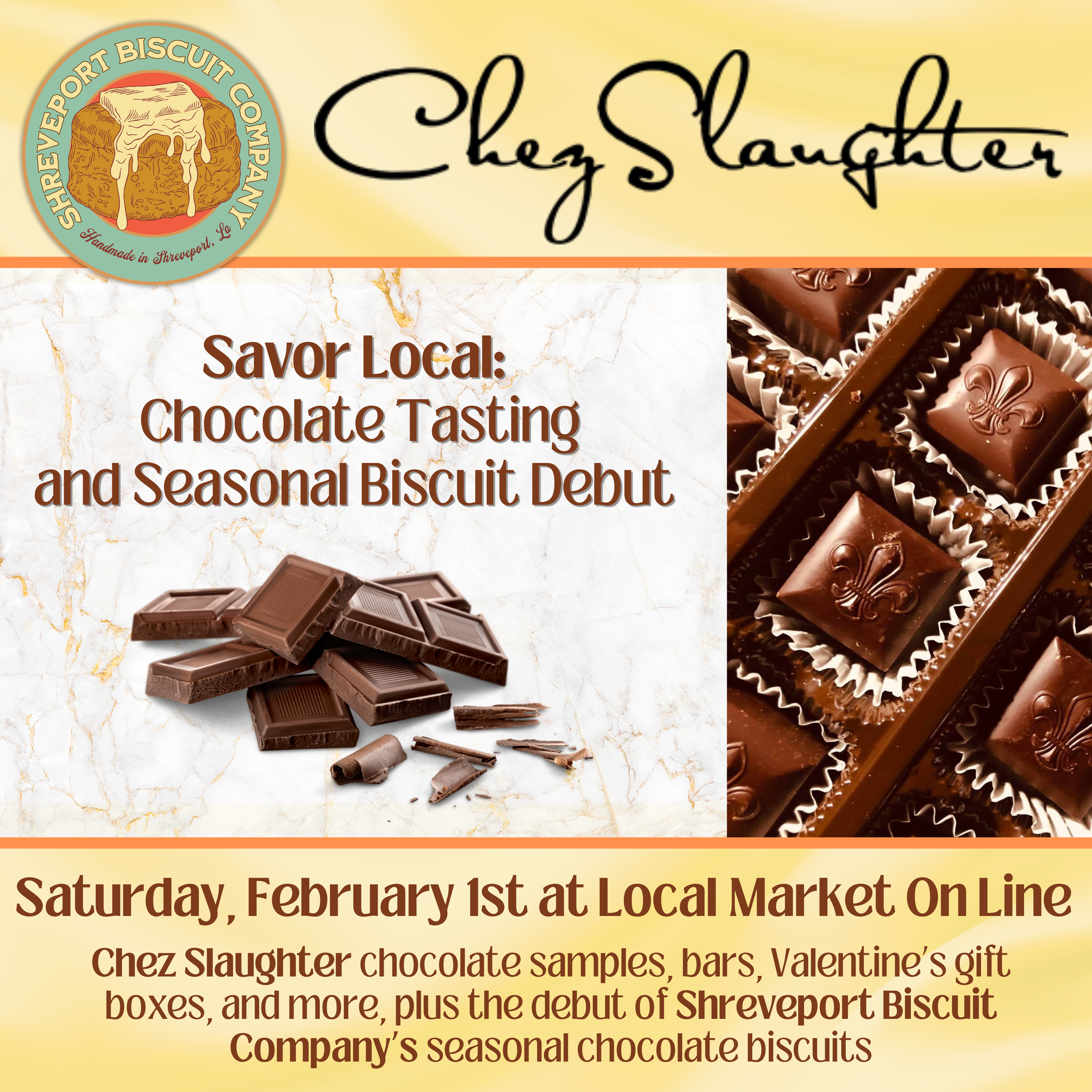 Event social graphic for Local Market On Line
