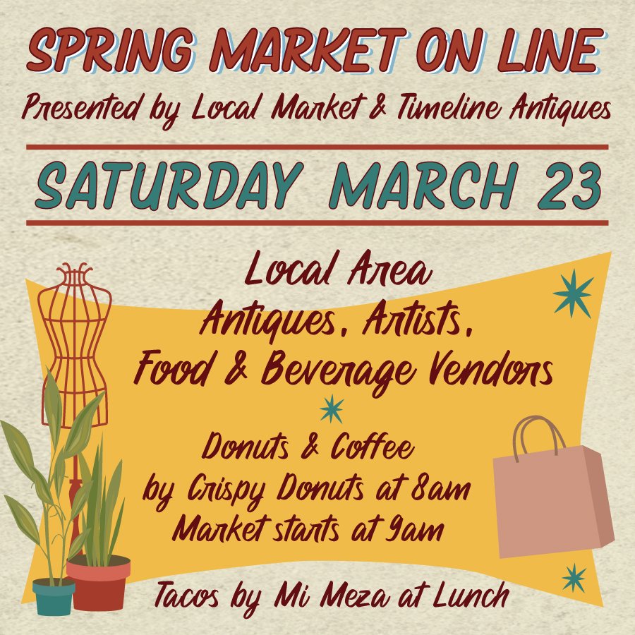 Event social graphic for Local Market On Line