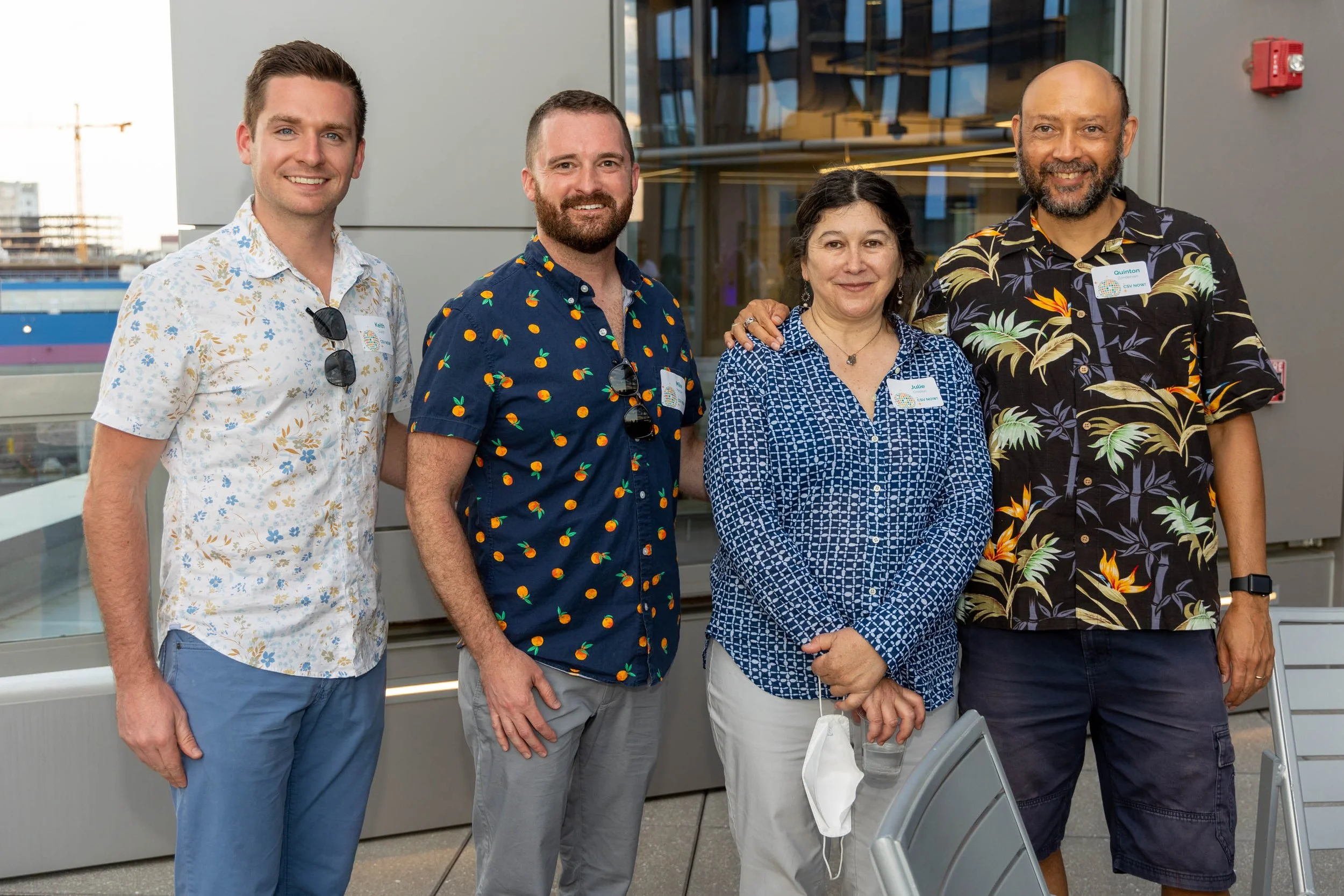 L–R: Keith Douçot; Mike Marquis, senior field marketing manager at Philips; CSV Director of Recruitment and Communications Julie Croston; and Cambridge City Councillor Quinton Zondervan