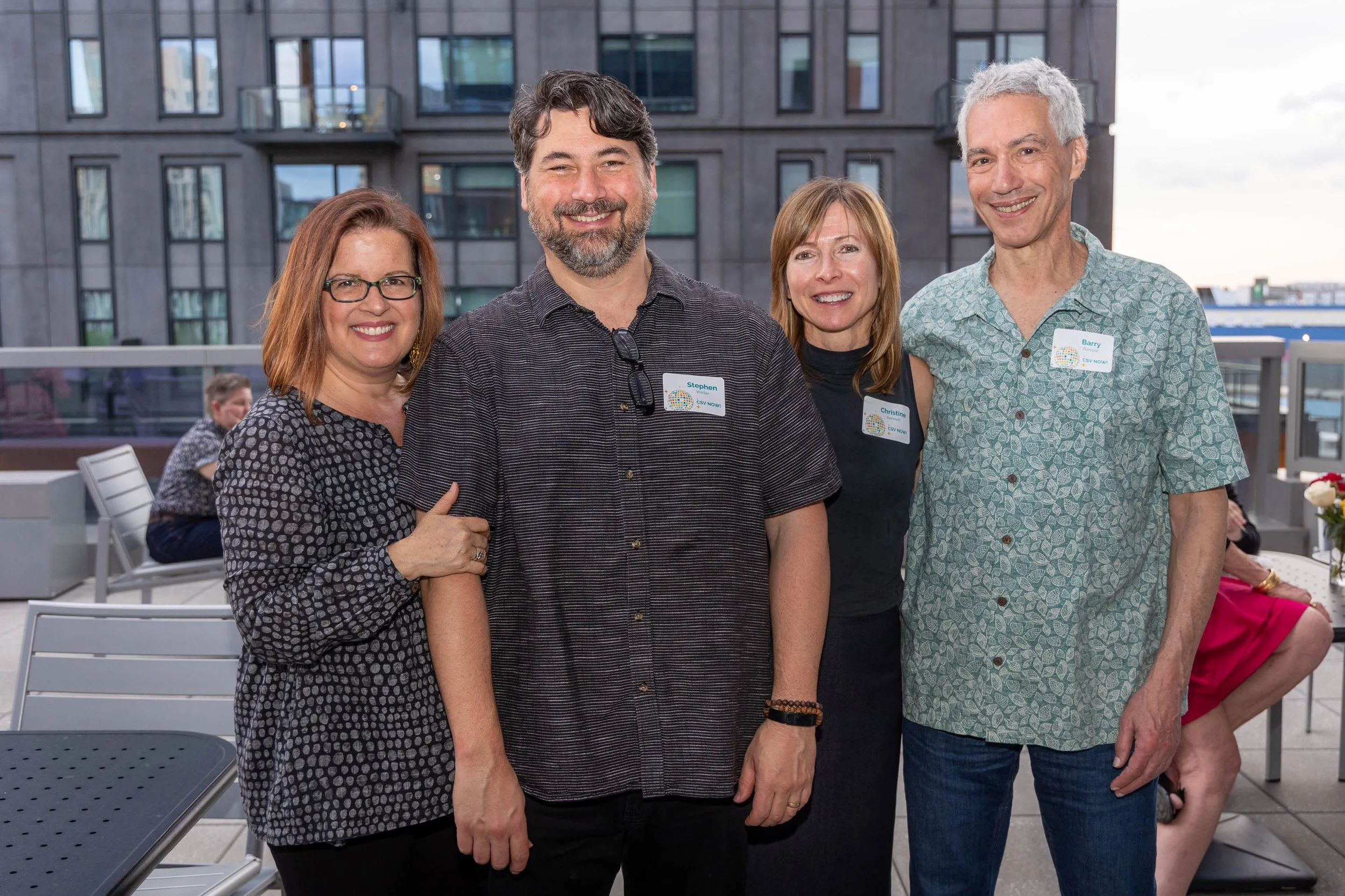 L–R: Stefanie Haug, Stephen Weller, Christine Bennett, and Barry Barkow.
