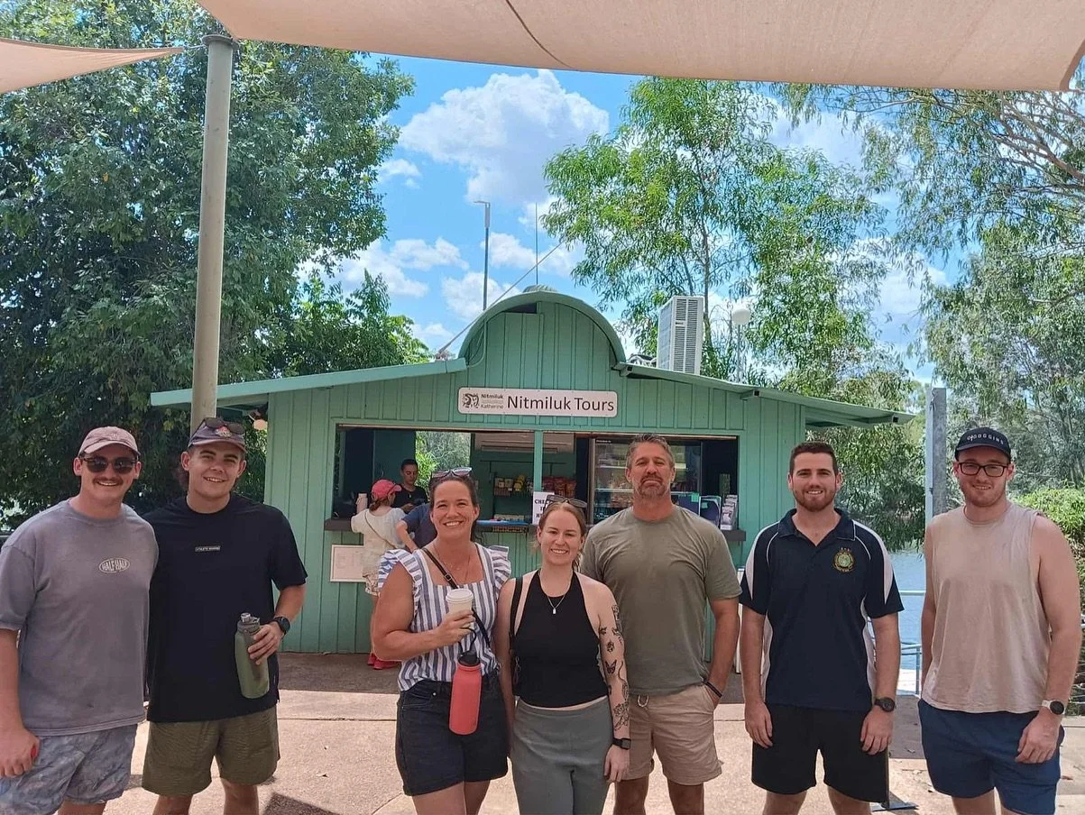 8 Katherine Police Officers enjoyed a well-earned day off at Nitmiluk National Park last week with the support of Buddy Up Australia!

They took part in a Katherine Gorge Cruise, taking in the stunning scenery while learning about the local wildlife 