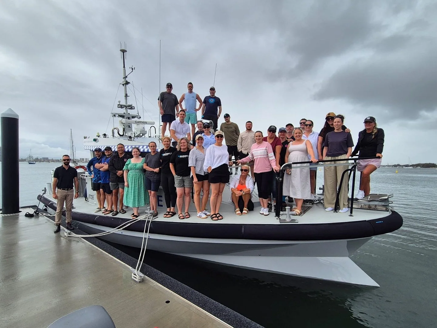 Rainy weather didn&rsquo;t dampen the spirits for the QPS members who attended Wellness Day with Water Police Unit. 

The day involved time out on the water on board Water Police and Volunteer Marine Rescue vessels, as well as land-based games, socia