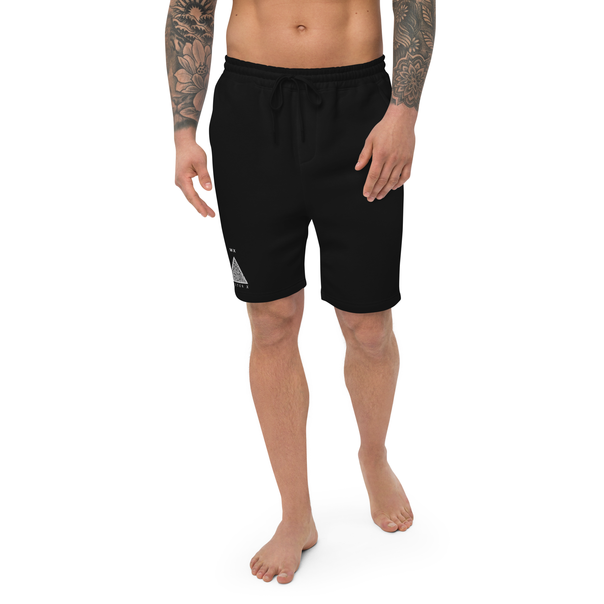 mens-fleece-shorts-black-front-64befb222accf.png