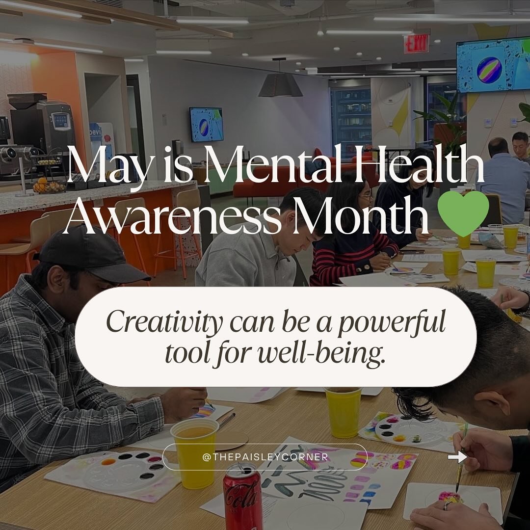 May is Mental Health Awareness Month 💚🧠

As someone who teaches hand lettering ✍️ and watercolor 🎨, I&rsquo;ve seen firsthand how creativity can be a powerful tool for mental well-being. 💫

In every class I teach&mdash;whether it&rsquo;s a commun