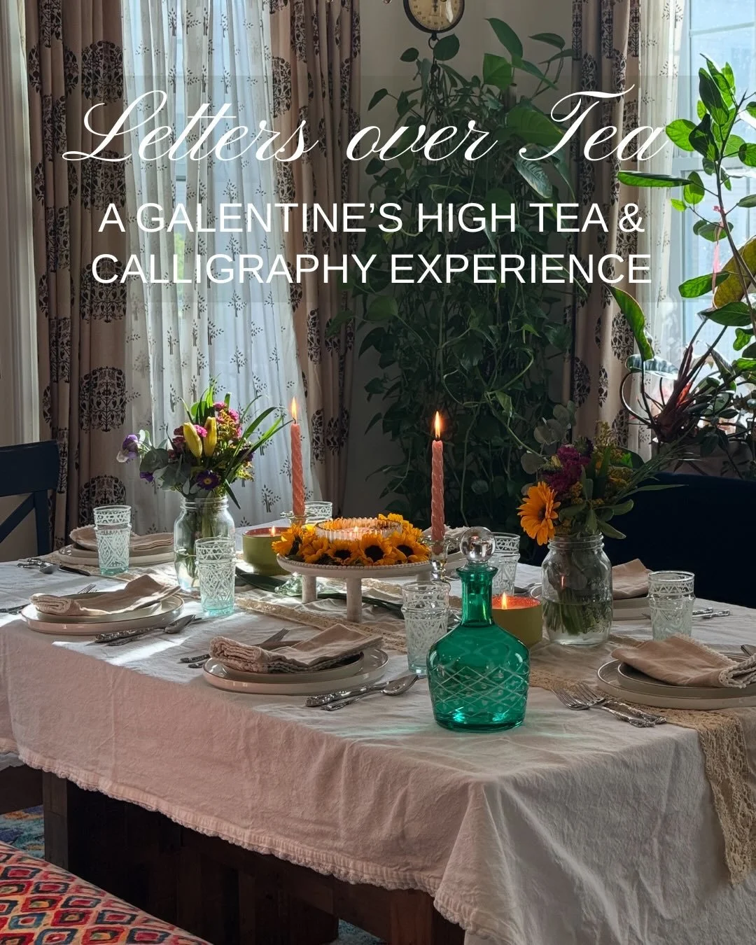 UPDATE - We're sold out! 💫🙏🏻

Letters Over Tea is a cozy Galentine&rsquo;s high tea + calligraphy experience ☕️✨

We&rsquo;re bringing together thoughtfully curated tea 🫖, a plant-based high tea spread 🌿, and a relaxed, beginner-friendly modern 
