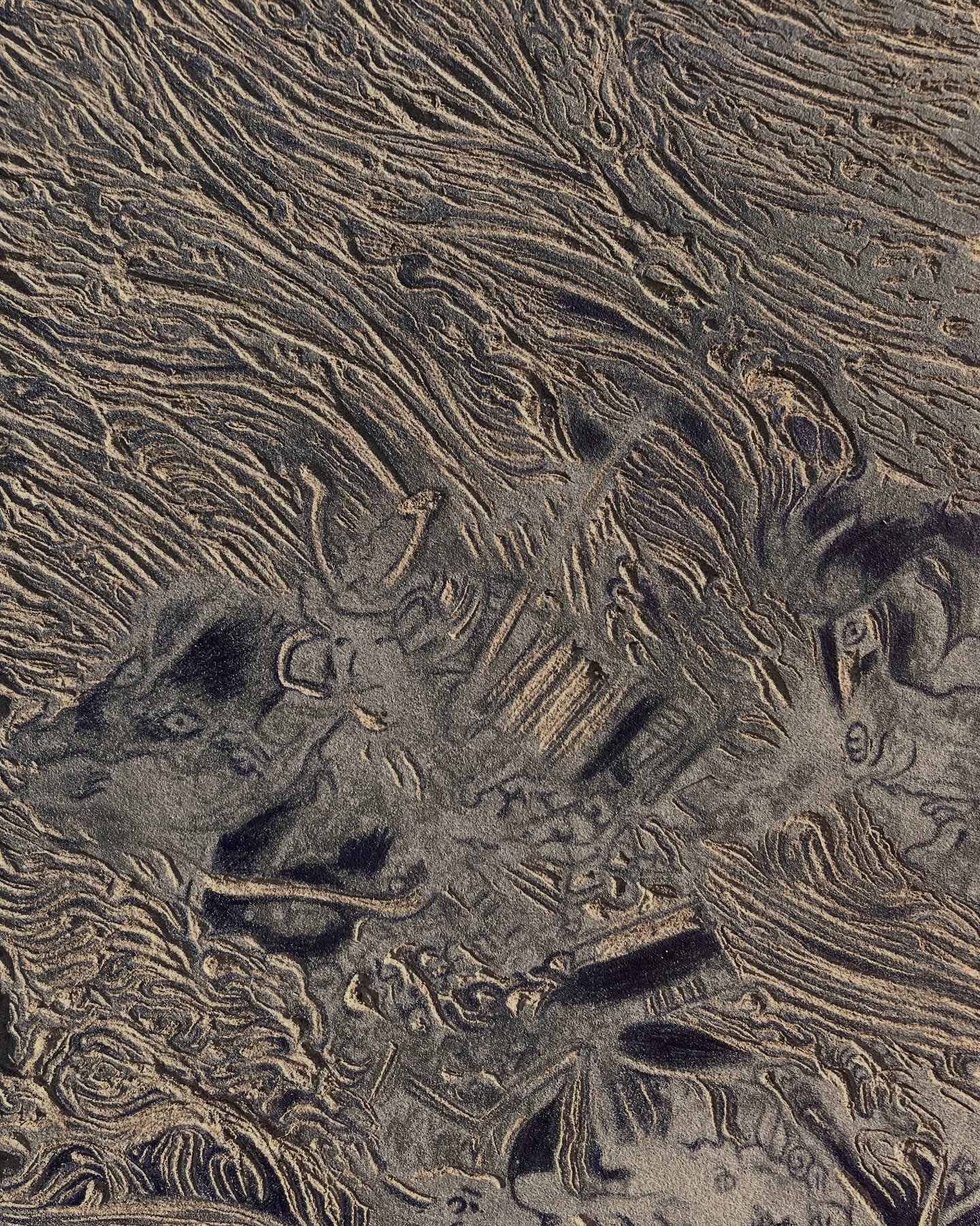 sunlit carving