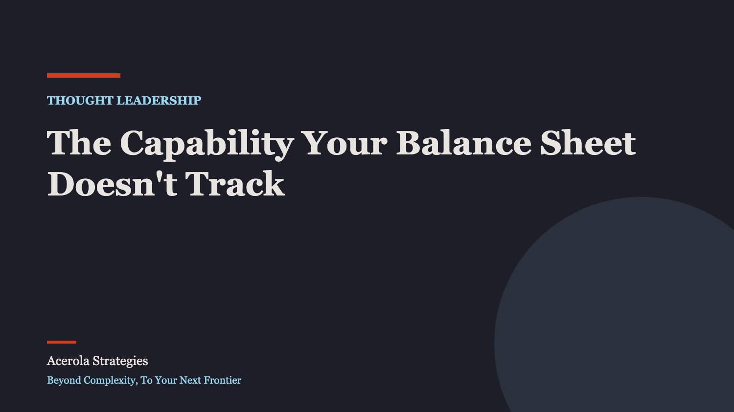 The Capability Your Balance Sheet Doesn't Track