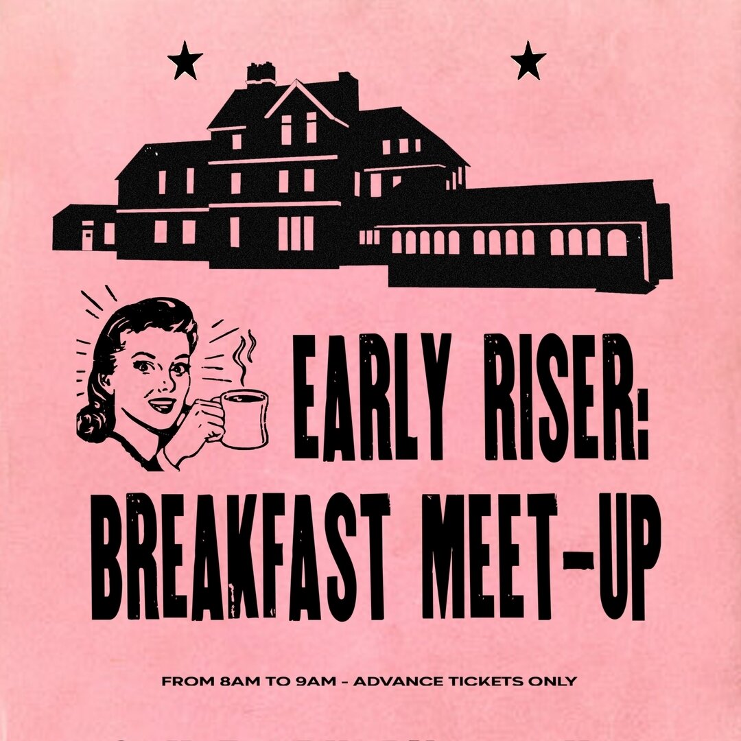 Early Riser - creative breakfast meet up.⁣
Tuesday 6th Feb / 8:00 - 9:00am
*Sign up link in our bio*
.
Meet at Back to Ours coffee shop - 
(look for the Early Risers sign)
.
Come and share ideas, challenges and inspiration before your working day. 
.