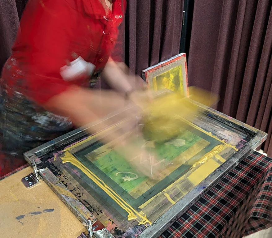 Screen Printing with Tamasyn Gambell: Screen printing onto Fabric Taster Workshop