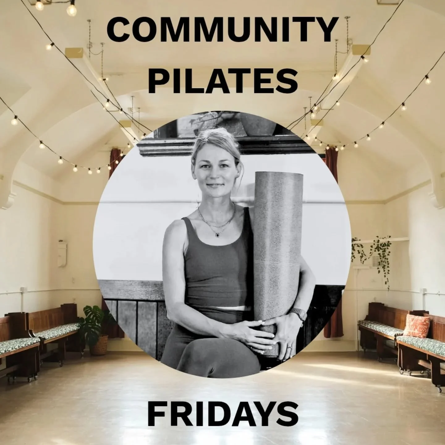 Community Pilates / Every Friday (during term time) / 12.15-13.00 / &pound;5
.
It's not often you get a chance to contribute to others whilst working on yourself...
.
This class is for all levels of experience and aims to improve your strength, coord