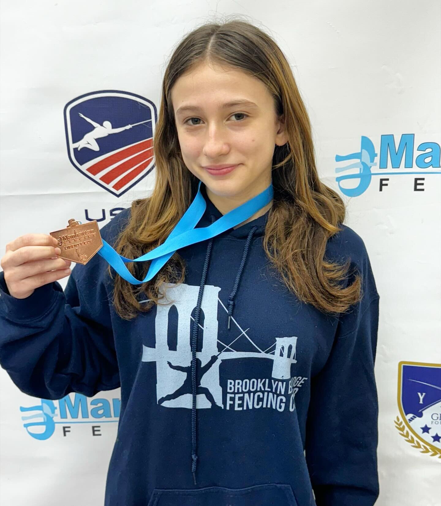 Congratulations to Nancy on her Top-8 finish in Y12 Women&rsquo;s Foil at the Manhattan Fencing Foil Liberty Youth Cup!