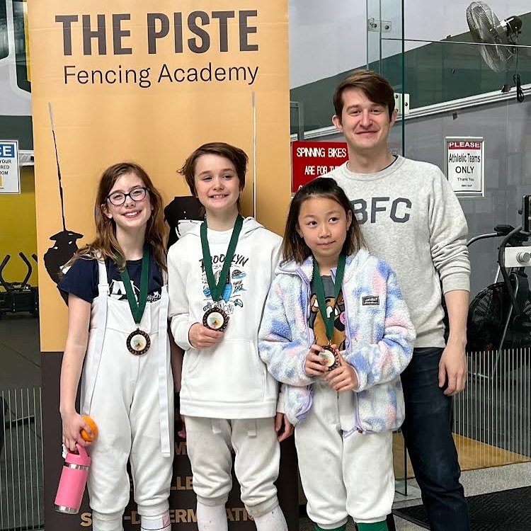 Congratulations to the Y10 Women&rsquo;s Foil medalists at the Buckie Leach RYC! Jolene took 8th, Mia 6th, and Neve 5th, all showing skill and determination. Thank you Coach Andrew for your guidance and support! 

#BrooklynBridgeFencingClub #YouthFen