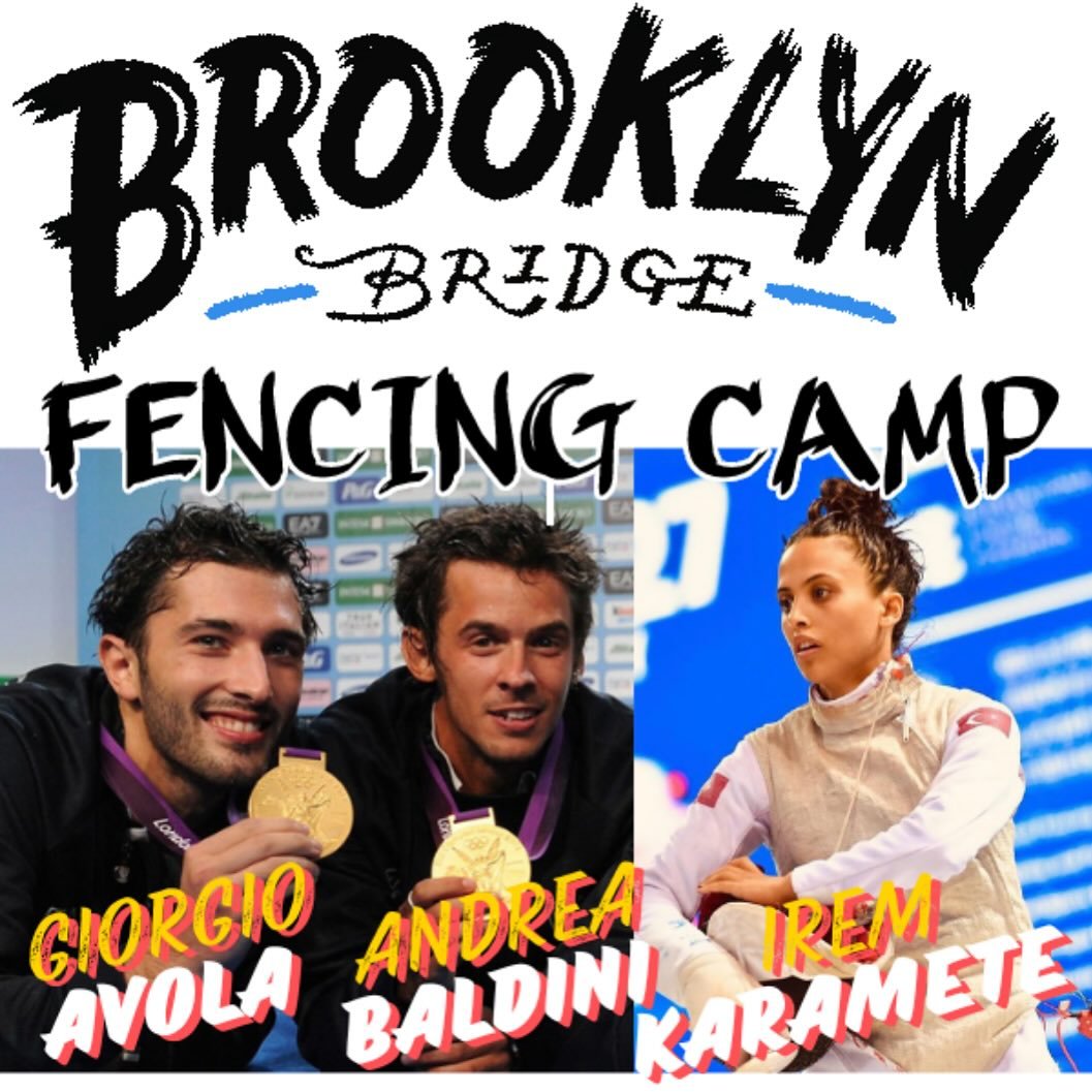 August 19 - 23, 2024

We&rsquo;ve added another guest - Giorgio Avola will also joining us for an exhilarating week-long fencing camp at Brooklyn Bridge Fencing Club, featuring world-renowned fencers Andrea Baldini and Irem Karamete! Fence with 3 Oly