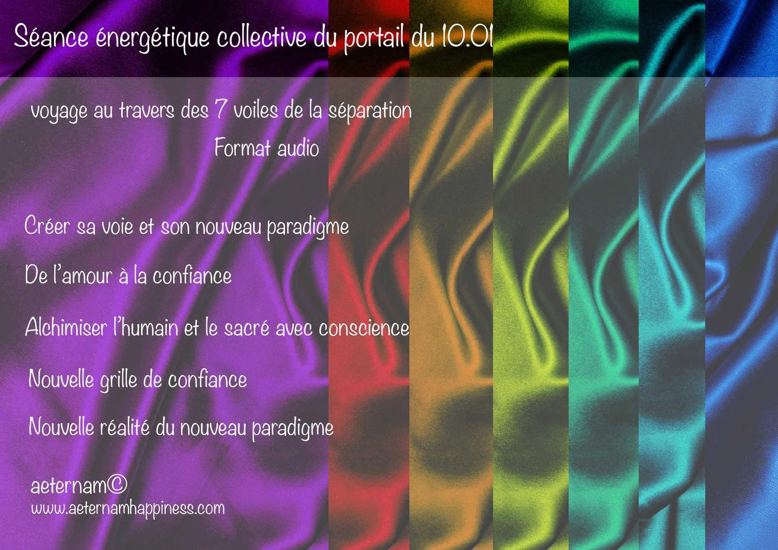 Audio séance collective portail 10-01, voyage au travers des 7 voiles de séparation
