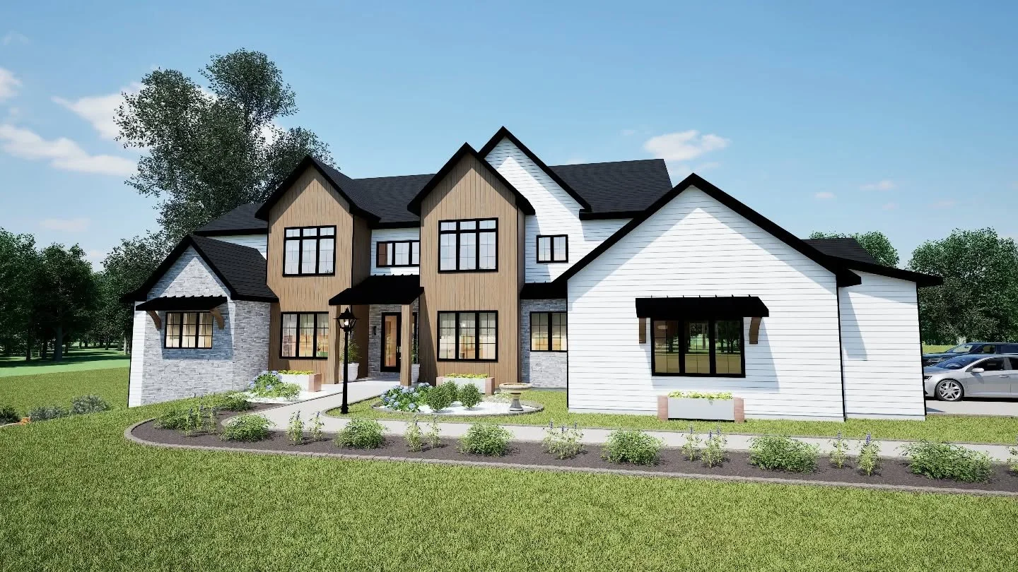 New renderings our team just completed for a home we are designing going in Mequon, WI!!

#architectdesigned #architecture #customhomes #newhome #homedesign