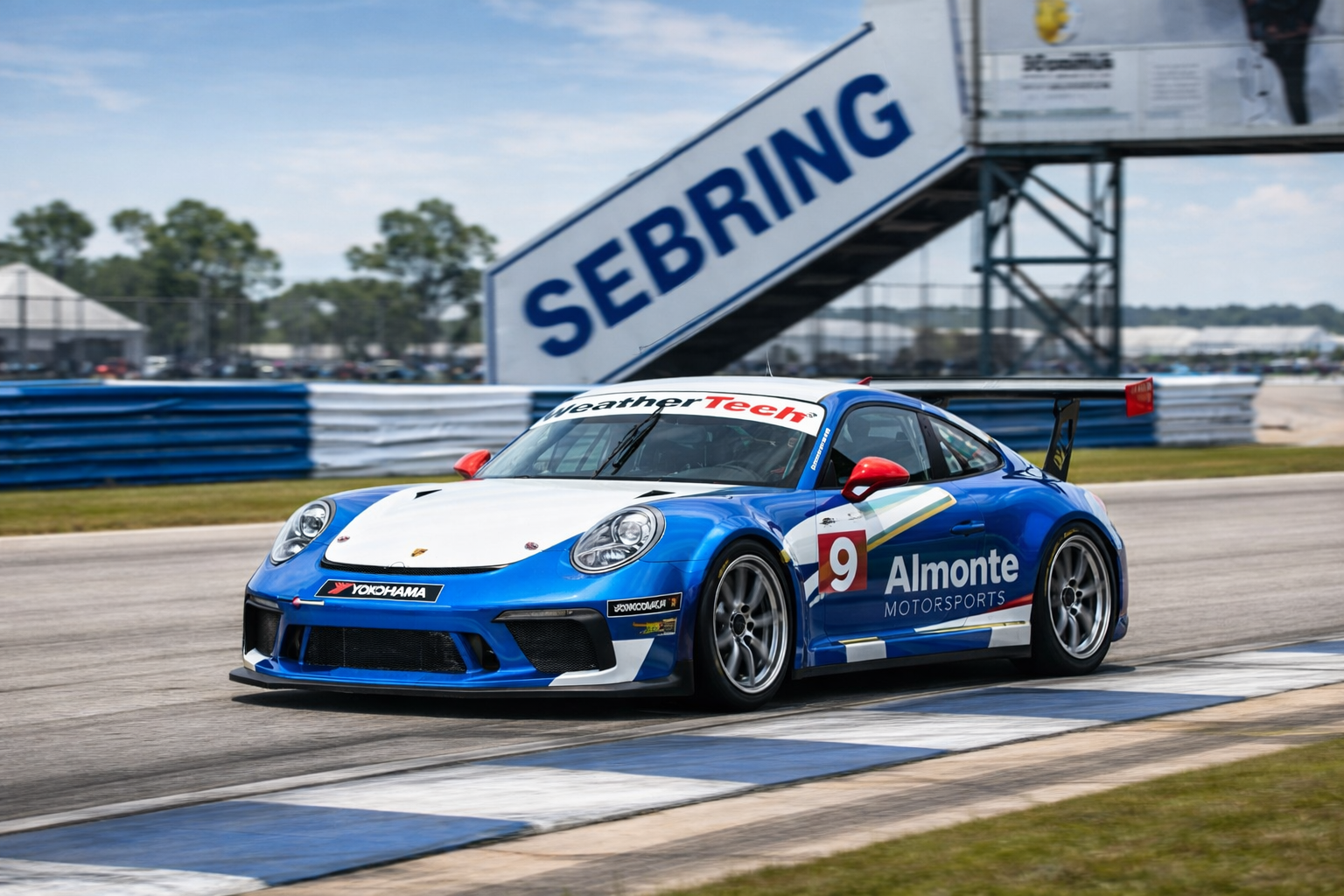 Almonte Motorports Porsche 991 GT3 Cup at Sebring