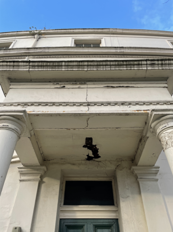 Portico on a Listed Building