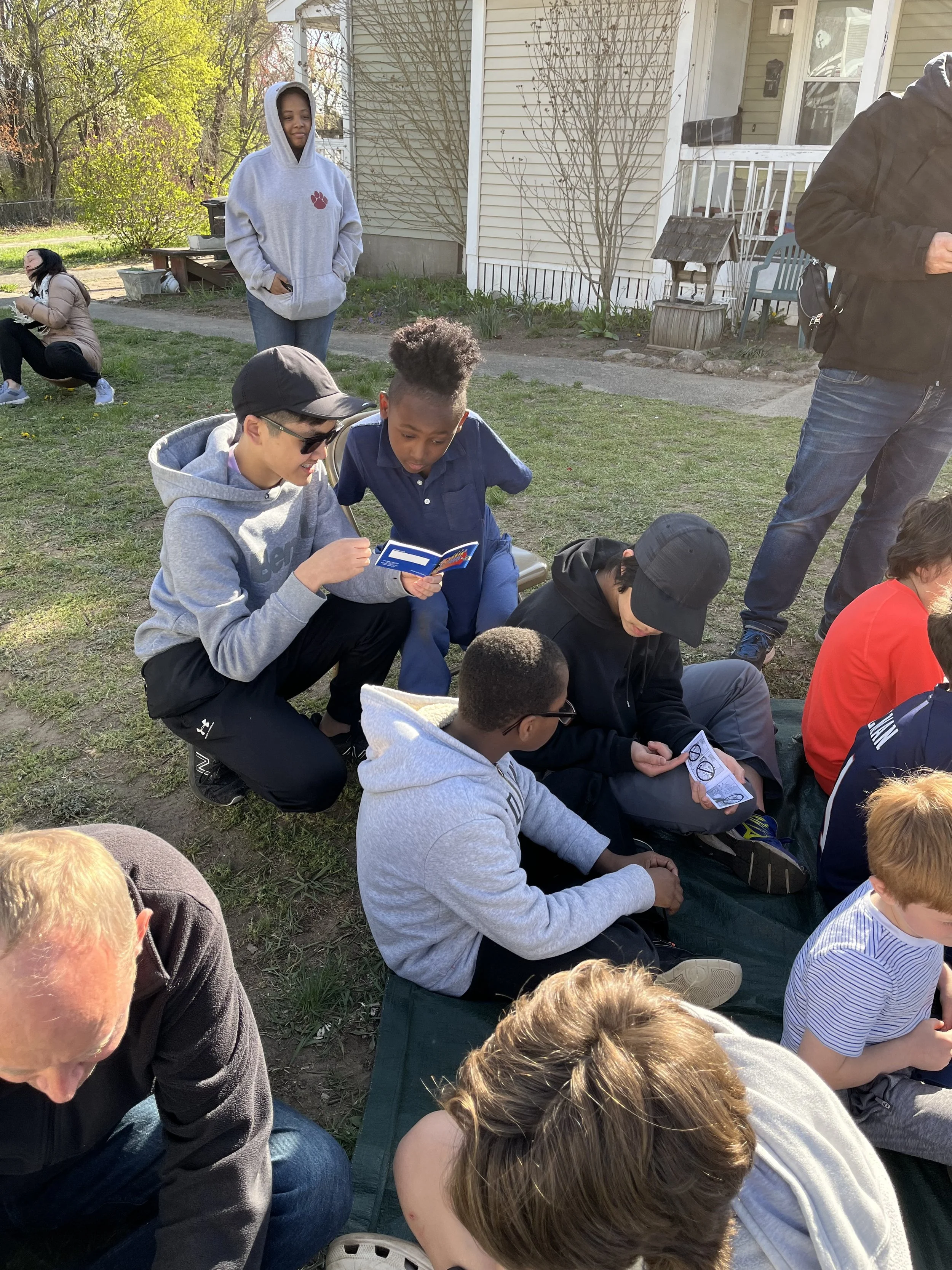 Day 6 - Mission team members are interacting with neighbourhood children at Kids Camp