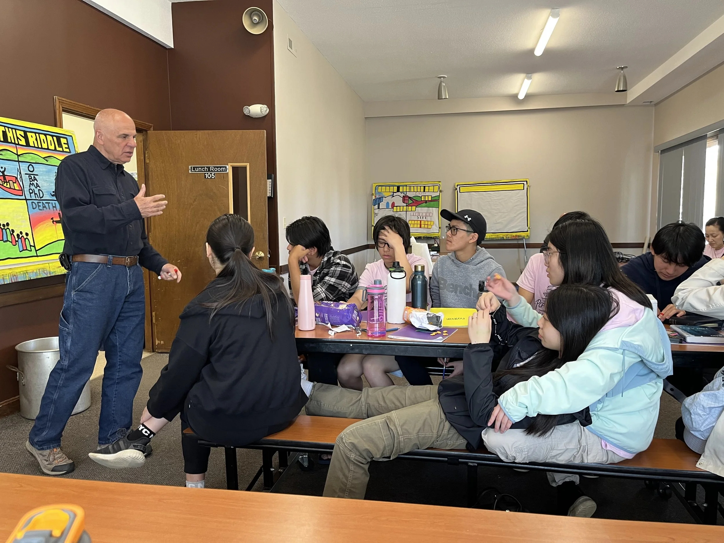 Day 3 - Mission team members are receiving more training with Eric at Open Air Campaigners