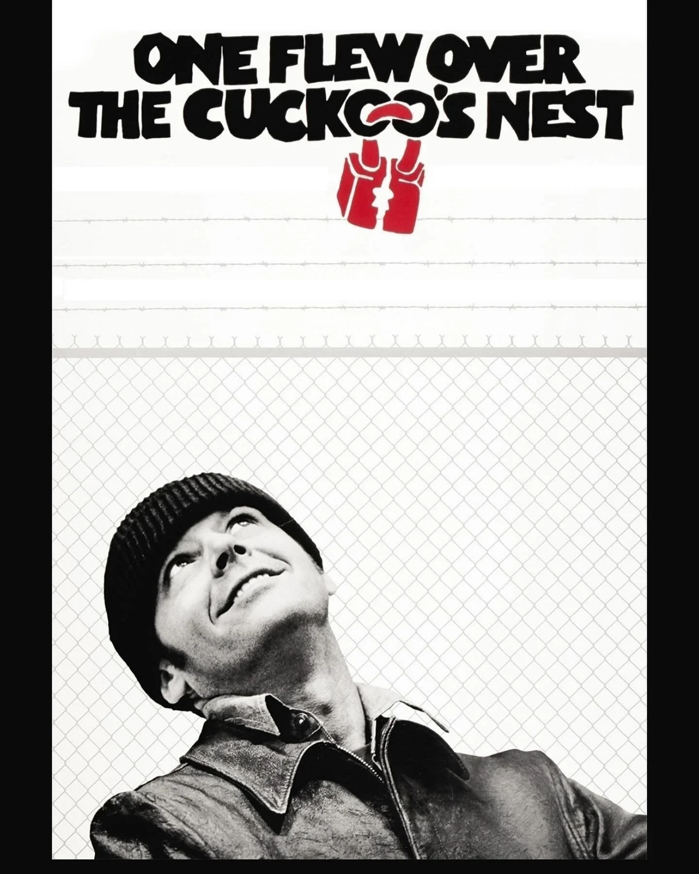 If he’s crazy, what does that make you? 
While serving time for insanity at a state mental hospital, implacable rabble-rouser, Randle Patrick McMurphy, inspires his fellow patients to rebel against the authoritarian rule of head nurse, Mildred