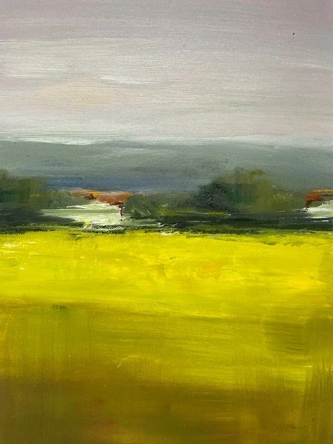 Red roofs, oil on paper, 30x40cm framed (was £220) now £95