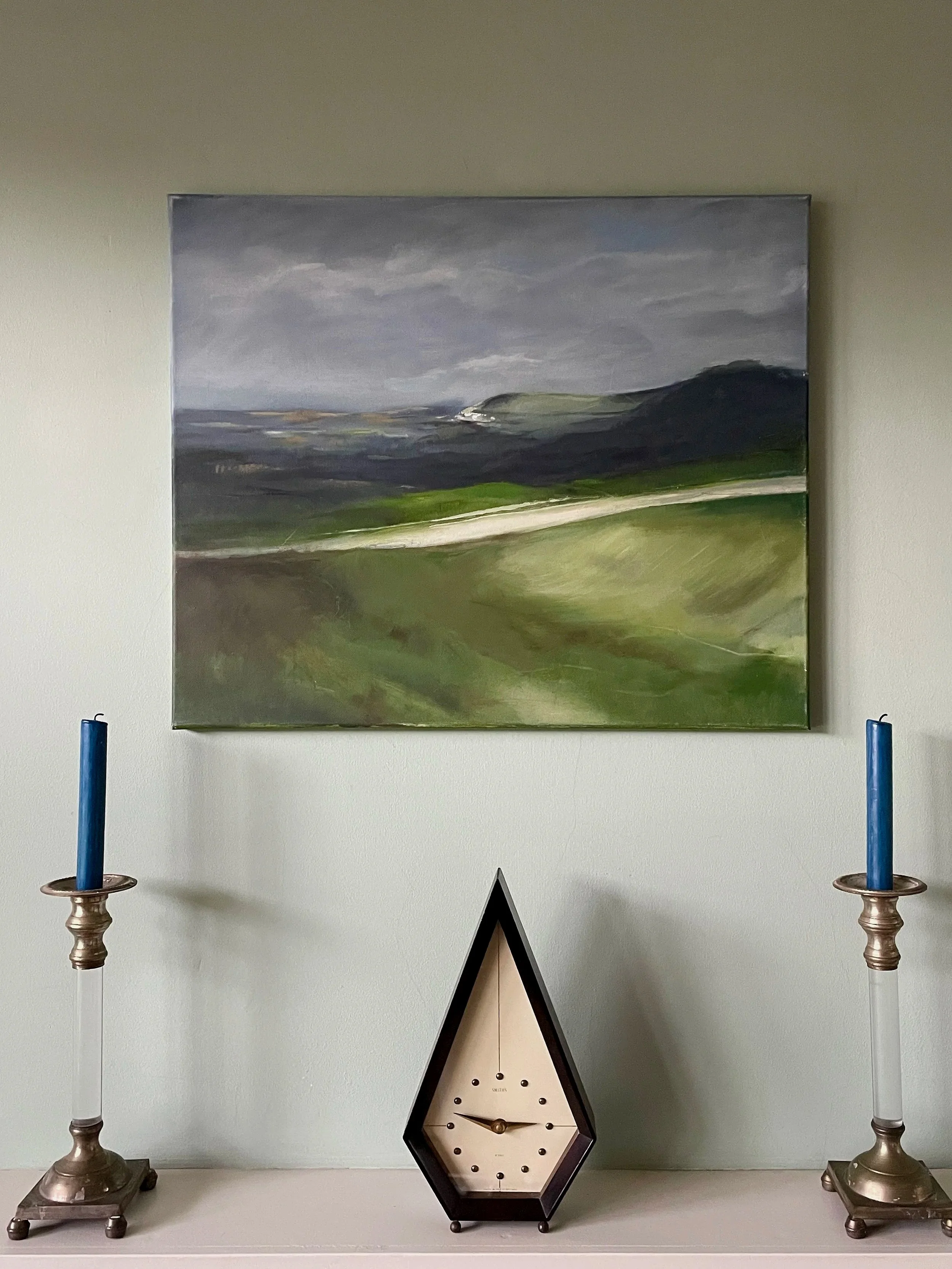 Truleigh Hill, oil on canvas unframed 50x60cm (was £650) now £300