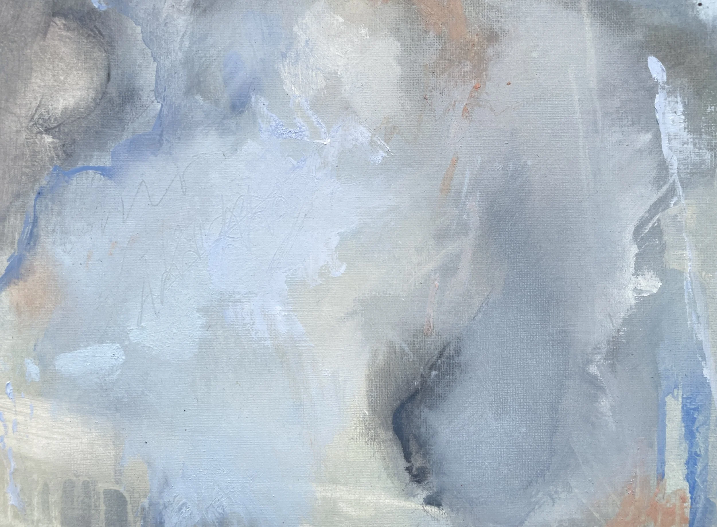 Mnemosyne, oil on card, 21x29cm framed