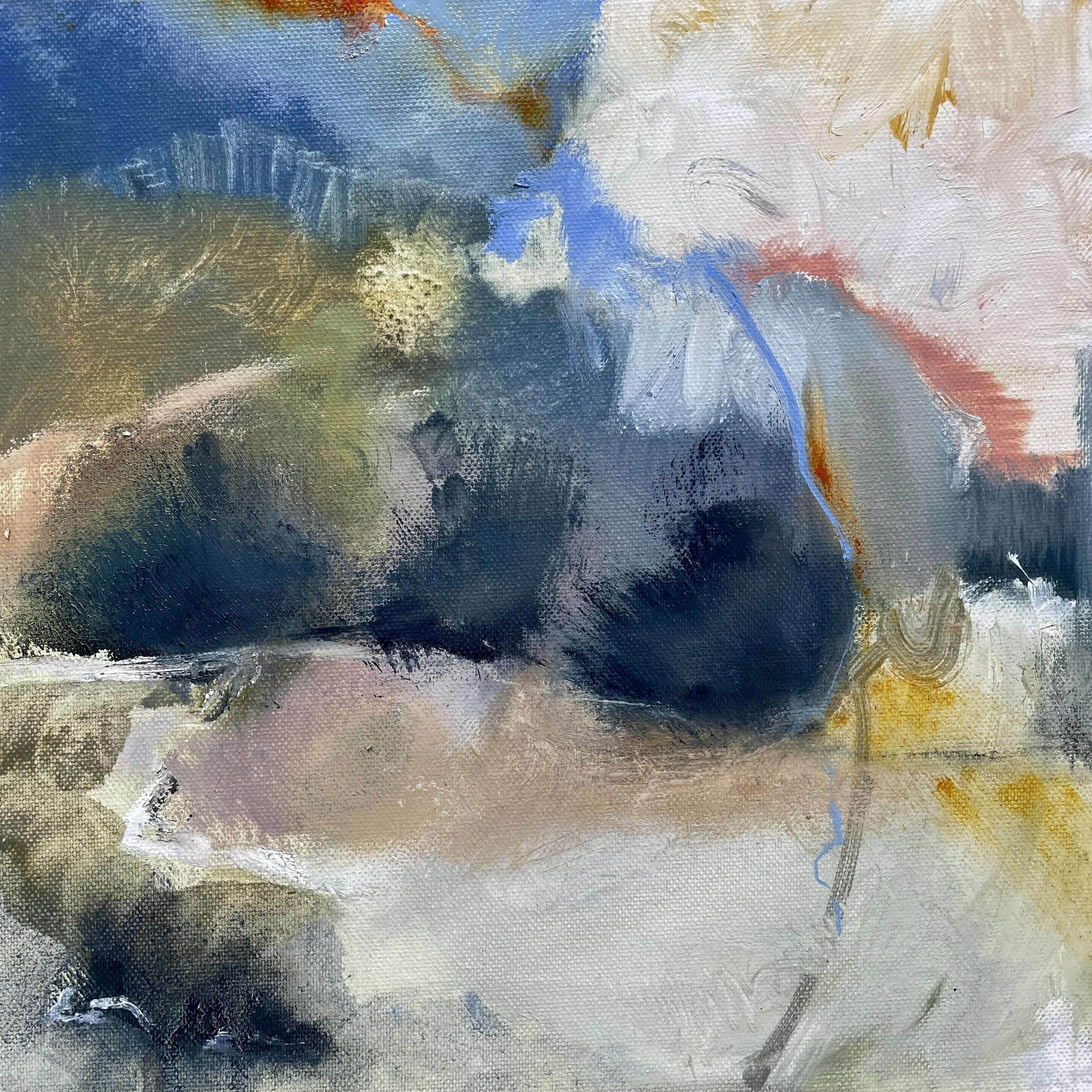 Up on the hill 3, oil on canvas, 30x30cm