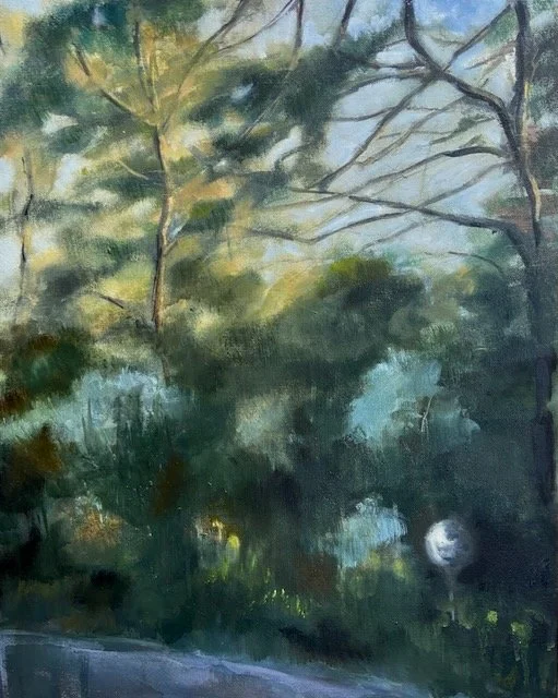 Safety mirror, oil on canvas 50x60cm unframed (was £600) now £350