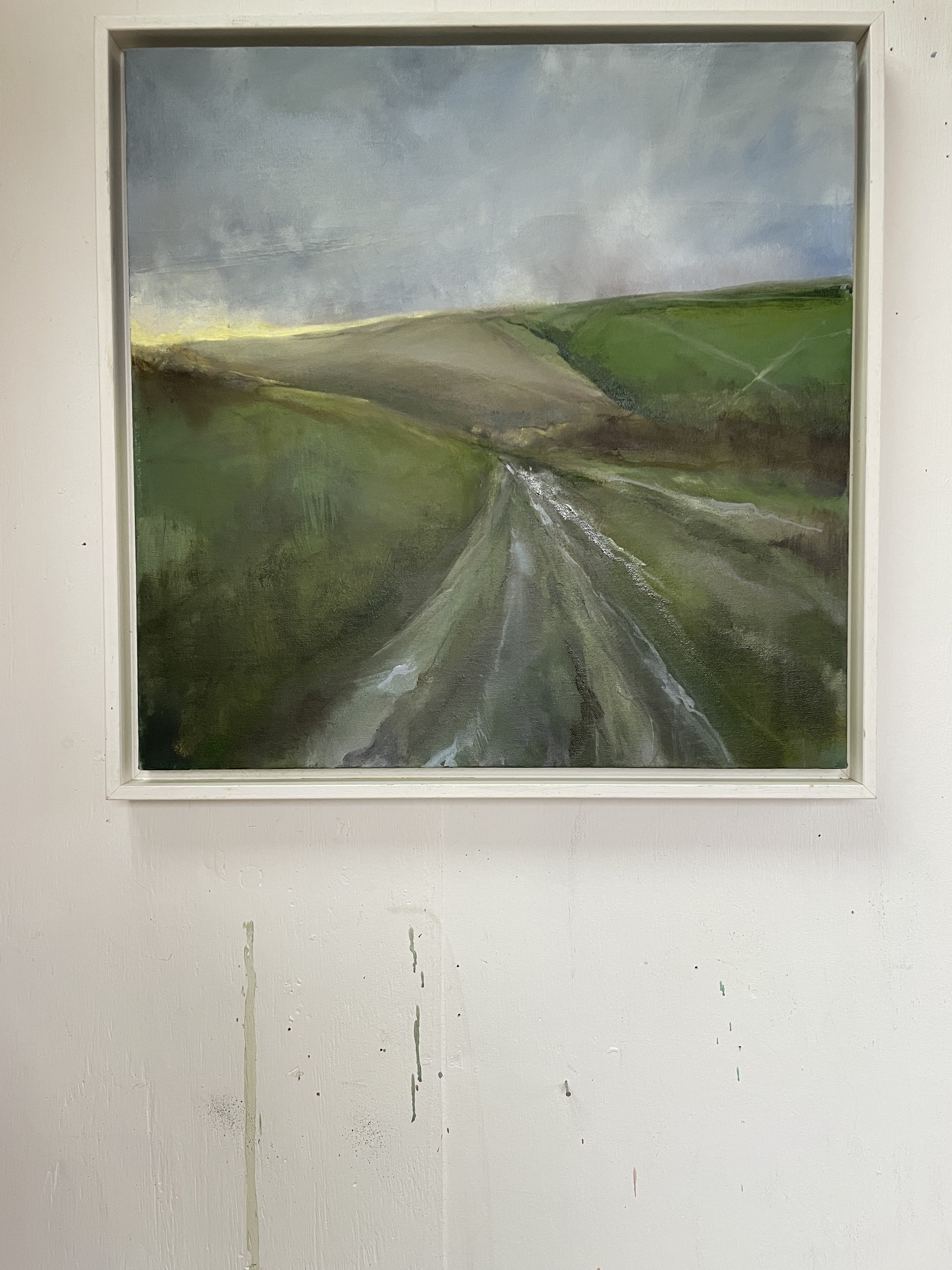 The Bostal, oil on canvas 50x50cm framed
